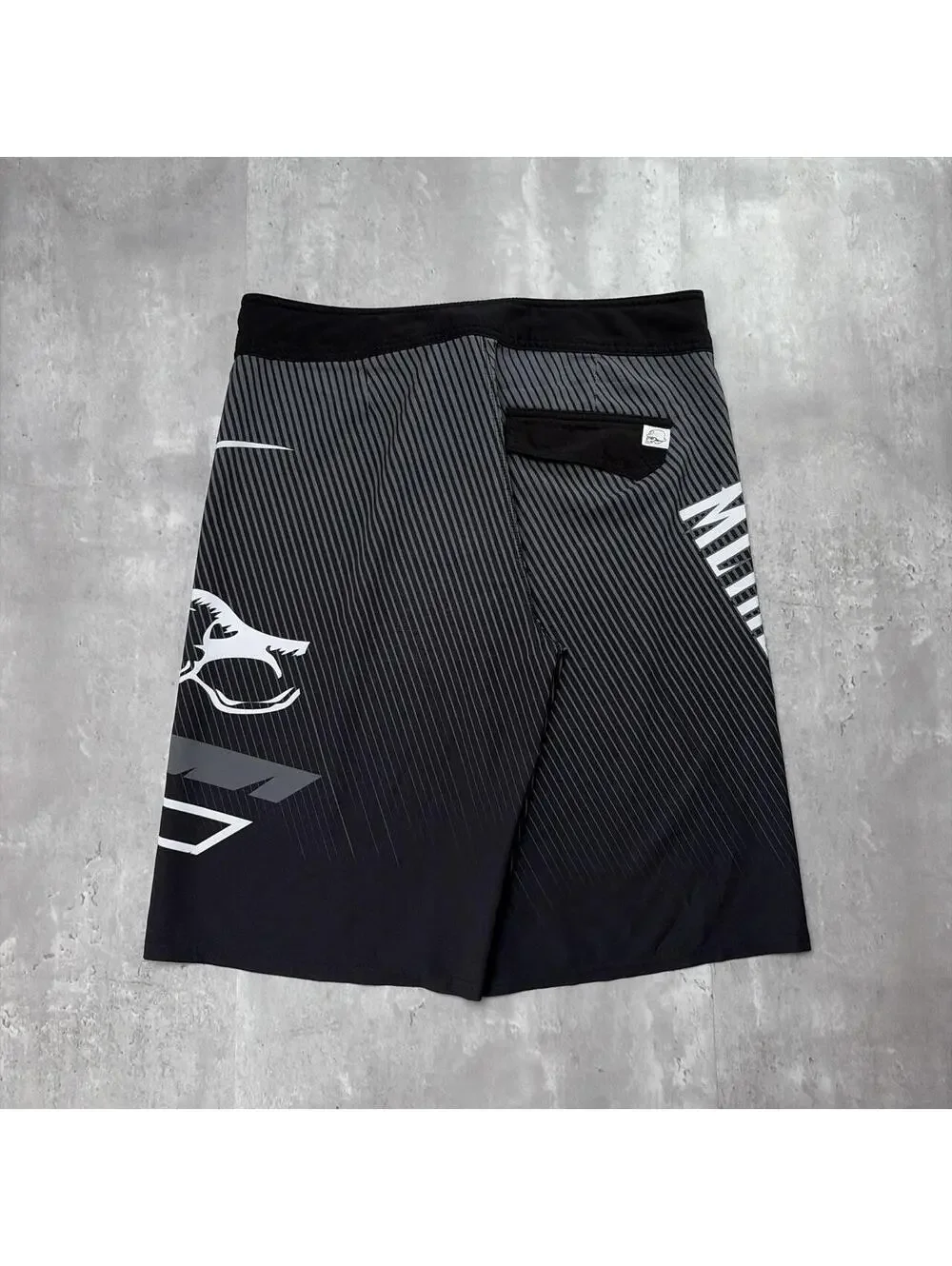 Y2K Black Metal Mulisha Surf Grunge Baggy Board Shorts